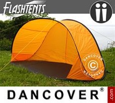 Namiot campingowy 2-osobowy, Pomaranczowy/Ciemny szary